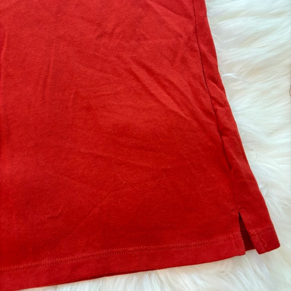Madewell Tomboy V-Neck Tank Top Red - Picture 4 of 4